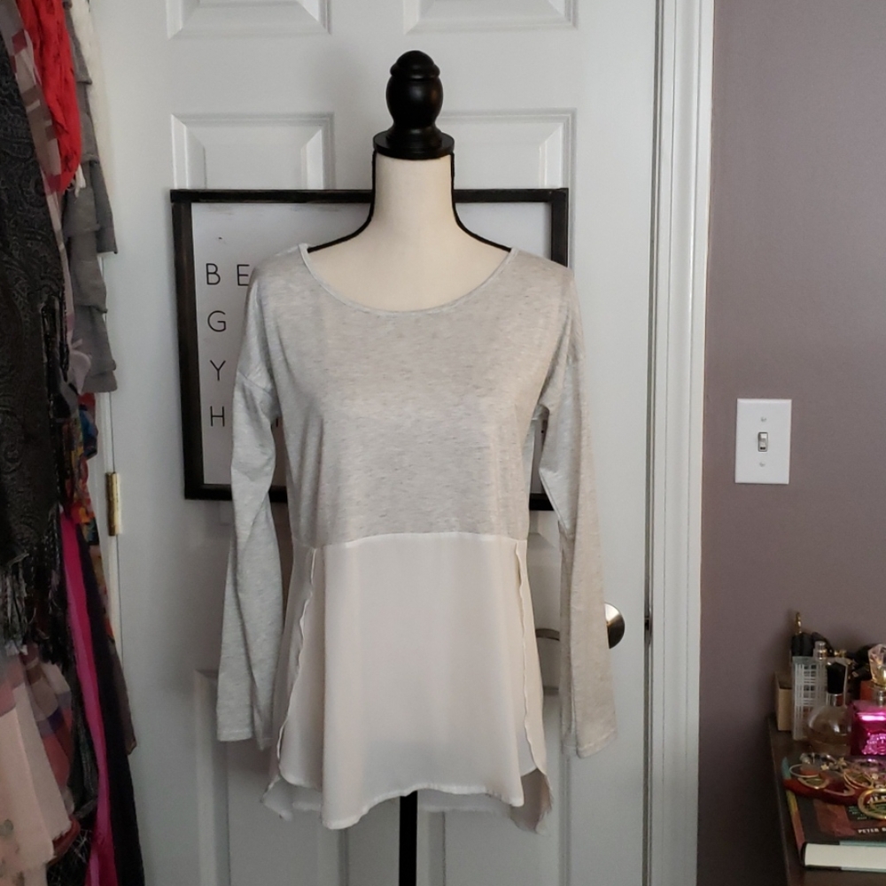 Grey and white tunic